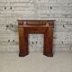 Wooden fireplace mantel