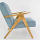 Kompas sky blue tulle armchair