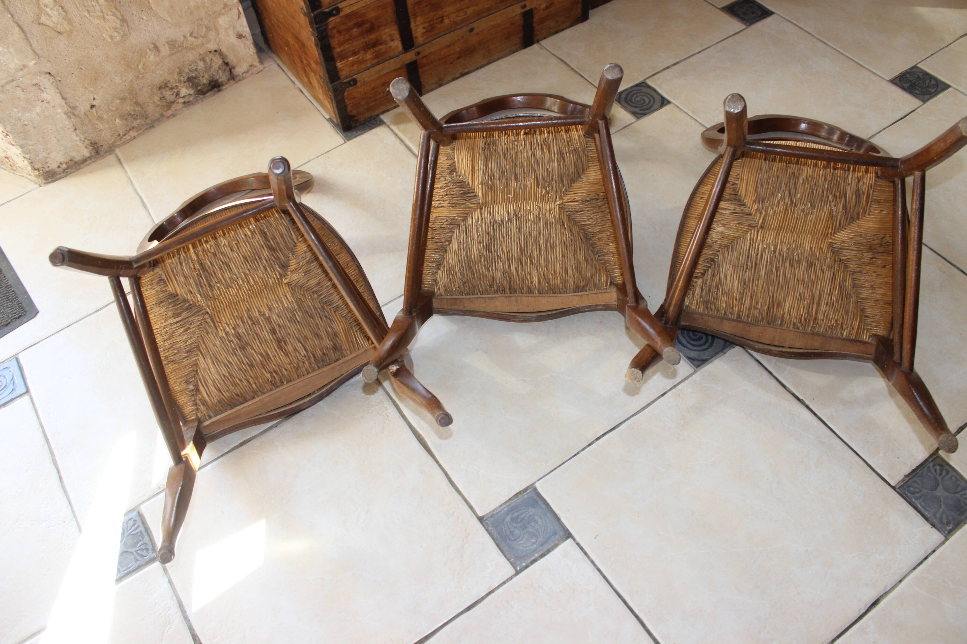 3 Louis Philippe style chairs