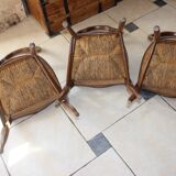 3 chaises style Louis Philippe