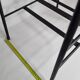 Vintage coffee table and door reviewed in glass and metal, 50s