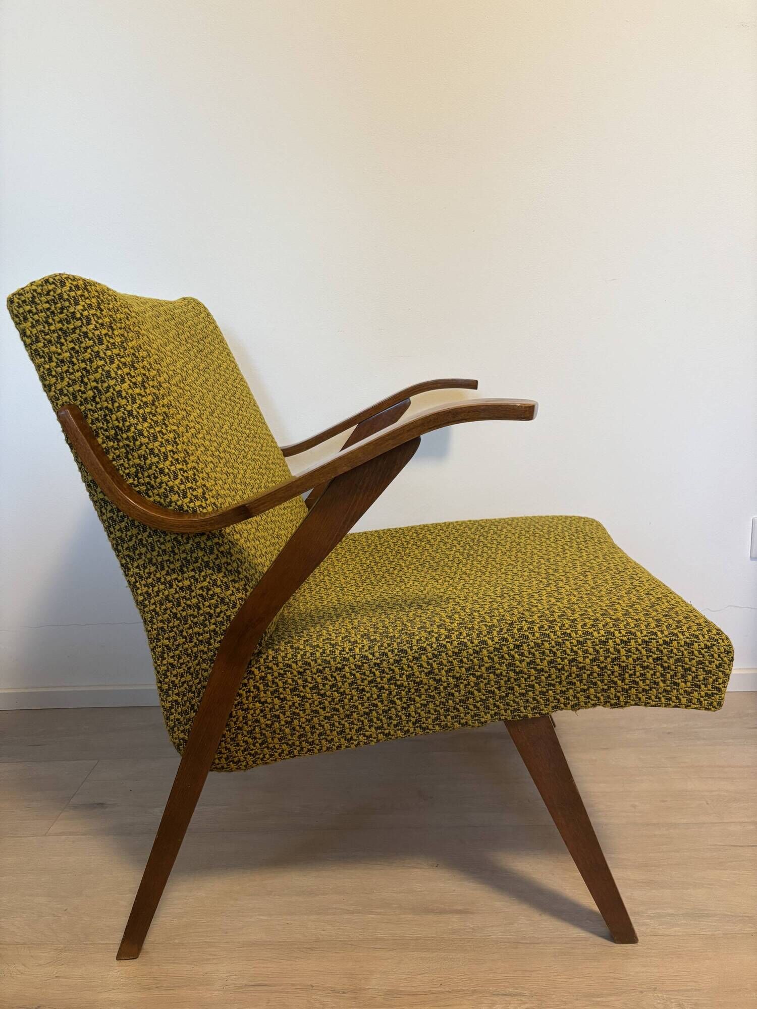 Mid-Century Lounge Chair by Meier, from Czechoslovakia 1960’s