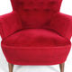 Red Velvet Armchair by Theo Ruth for Artifort, 1950s