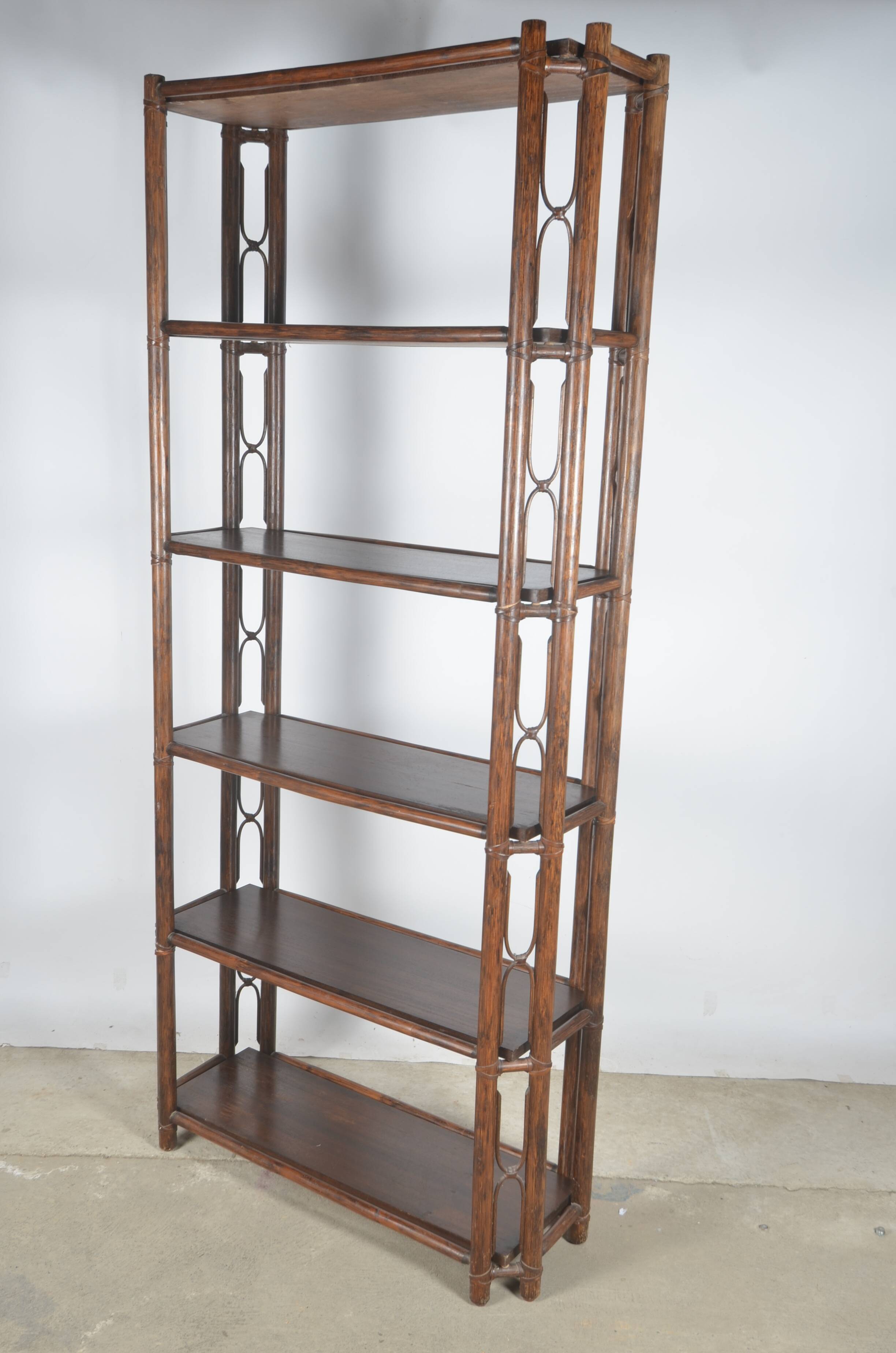Rattan shelf 6 shelves