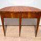 Biedermeier demi-lune fold-out table, cherry veneer, south germany, circa 1820