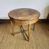 Louis XVI style round side table with fluted legs – 654011