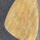 Scandinavian coffee table in the shape of a pebble/bean made of light solid wood from the years.