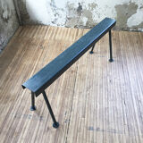 Handcrafted metal patinated bench
