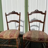 Pair of Second Empire Napoleon III style chairs