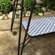 Vintage serving trolley with Eiffel legs