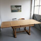 Oak extendable table