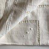 Rectangular pillow taie in linen linen yarn to days and reserve linen peas