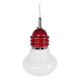 'Lampe ampoule' Tronconi Enrico Tronconi opaline chrome Italie années 1970