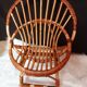 Fauteuil enfant en rotin vintage
