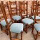 8 vintage Spanish renaissance chairs