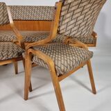 Corner sofa & 2 chairs by Ludvik Volak for Drevopodnik Holesov, 1960s