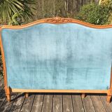 Louis XV-style basket bed and 2 convertible armchairs