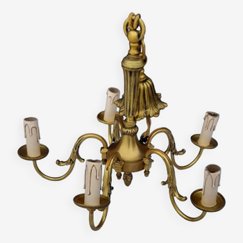 Lustre en bronze 5 feux