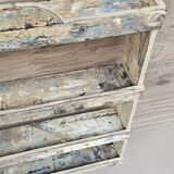 Burmese teak wall shelf