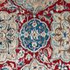 Vintage hand-knotted rug in virgin wool and silk, 1960s.