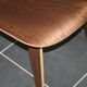 Chaise siège eames LCW walnut herman miller noyer