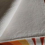 Small tablecloth or other for decoration!! thick linen & silk damask, Monogram
