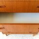 Scandinavian vintage teak stamped dresser 60s