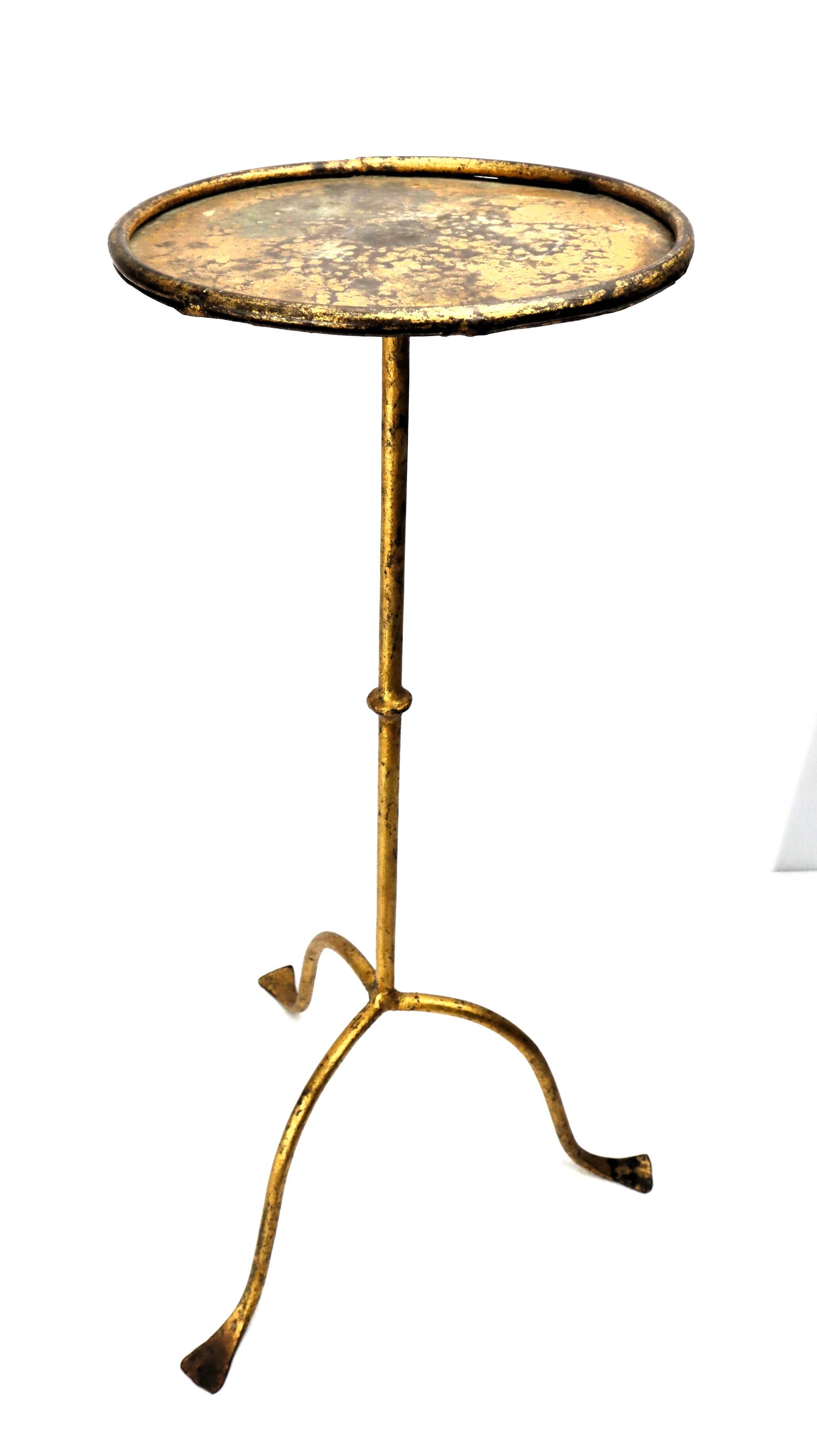 Golden metal Martini table 1950
