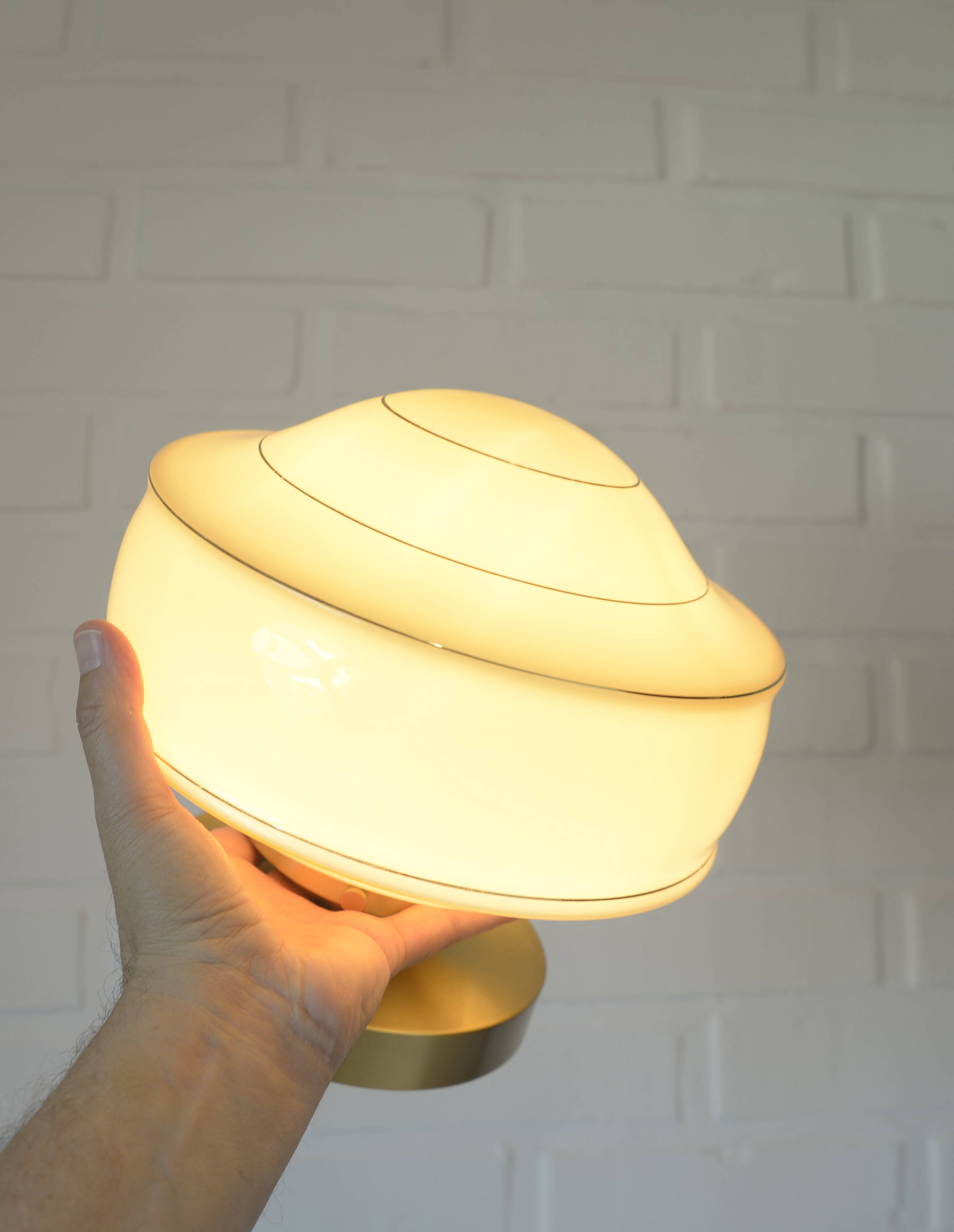 Semi flush mount Art Deco sconce 1940s antique lighting redesigned lamp