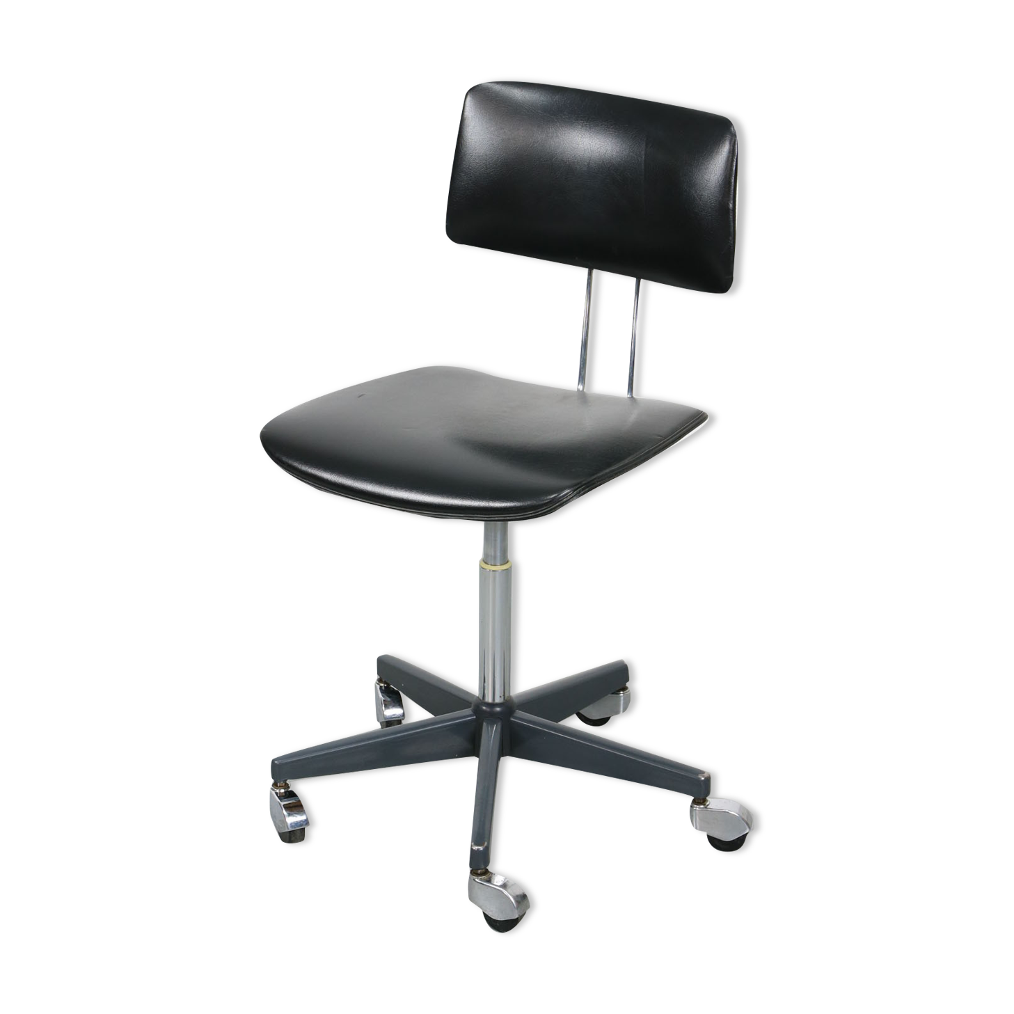 Mid-Century Black Office Swivel Chair from Stol Kamnik
