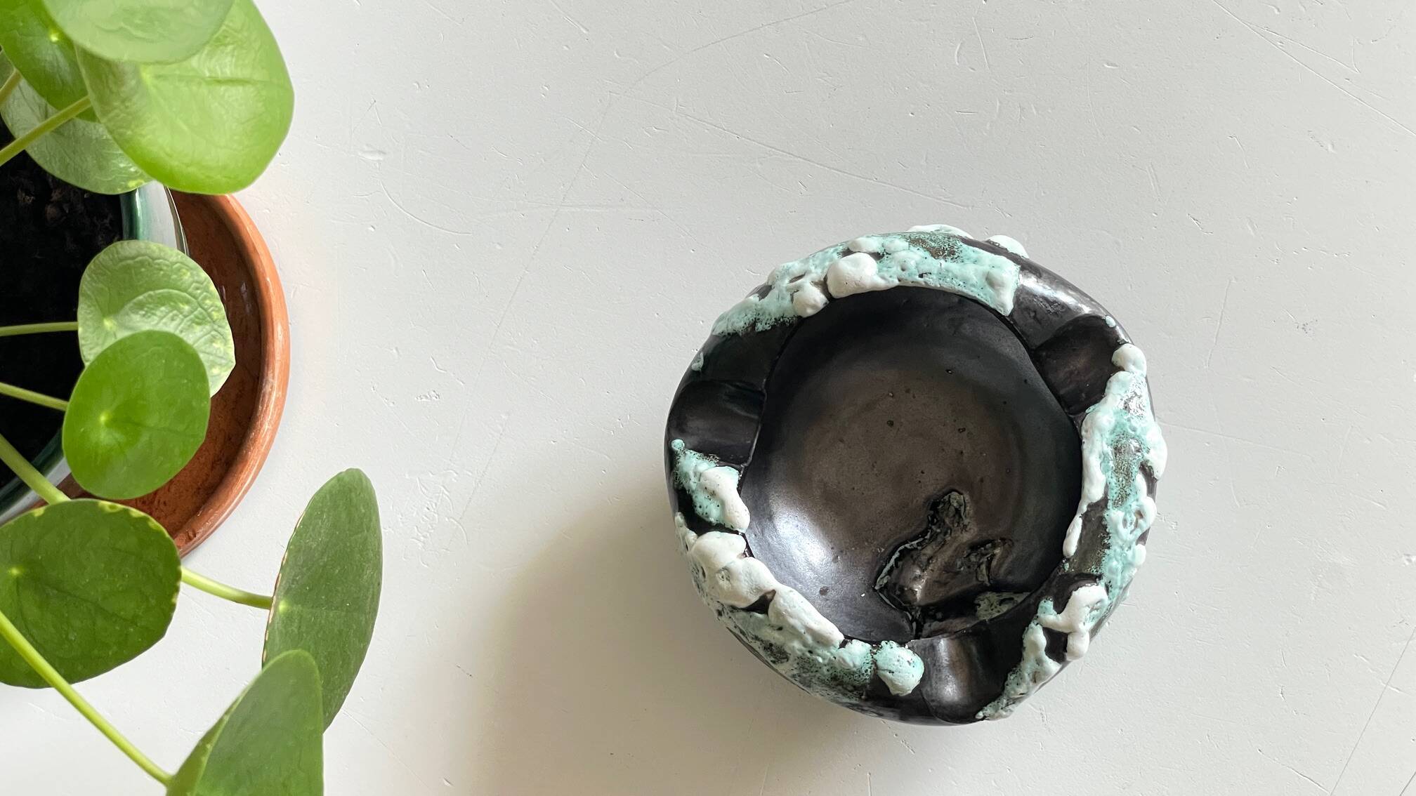 Cyclops Ceramic Ashtray Annecy France Vintage