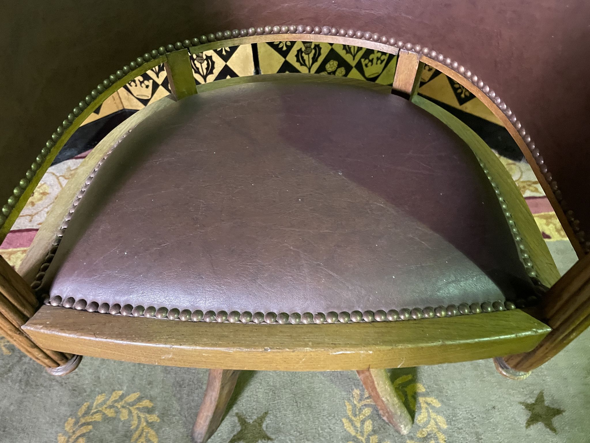 Fauteuil de bureau pivotant époque Art Déco