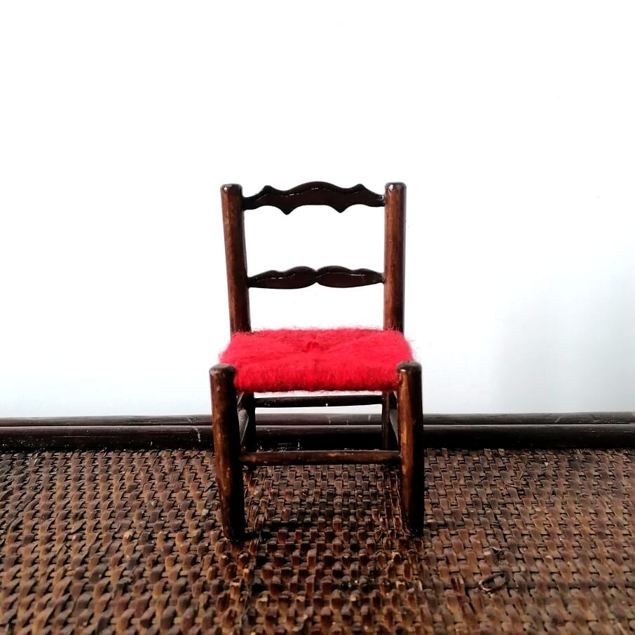 Three miniature chairs