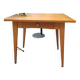 Wooden desk or table with compass legs