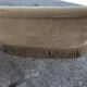 Vintage toad sofa in light taupe velvet