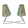 Set of two mid-century table or bedside lamps, 1960