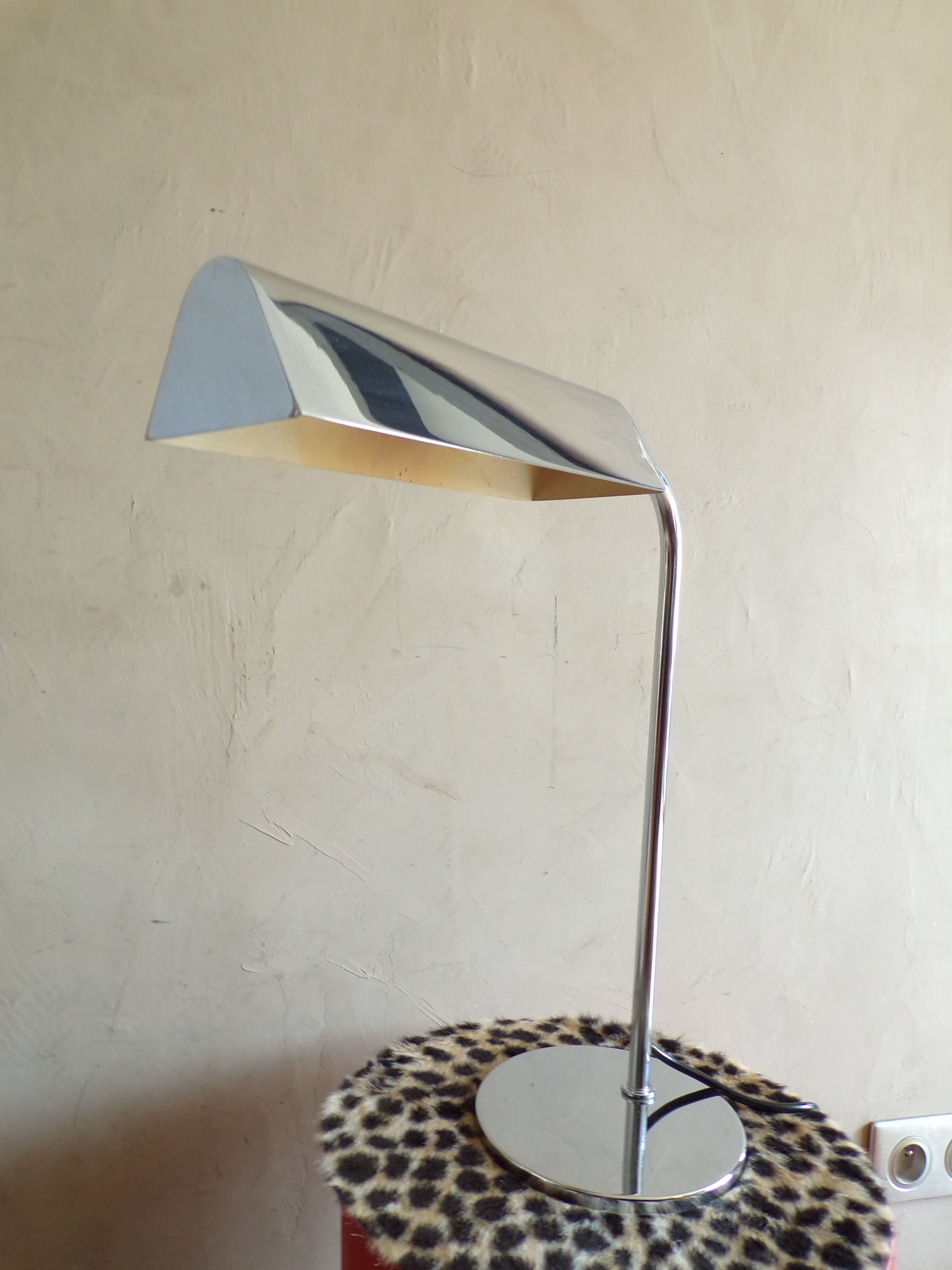 Lamp 1970 chrome metal