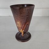 Pair of glazed stoneware mazagrans - Vintage, 1970s