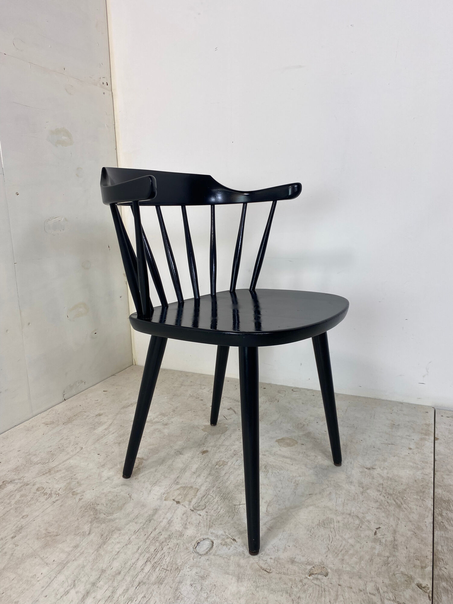 Scandinavian Smaland Spindle Back Chair by Yngve Ekström for Stolab, 1960s