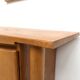 Enfilade galbée Maison Regain en orme massif, 1970