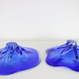 Set of 2 Art Glass Bowls by Josef Hospodka for Chribska Glassworks, 1960's