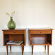 Vintage bedside tables