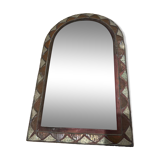 Vintage brass mirror