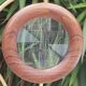 Scandinavian design magnifier wood and brass