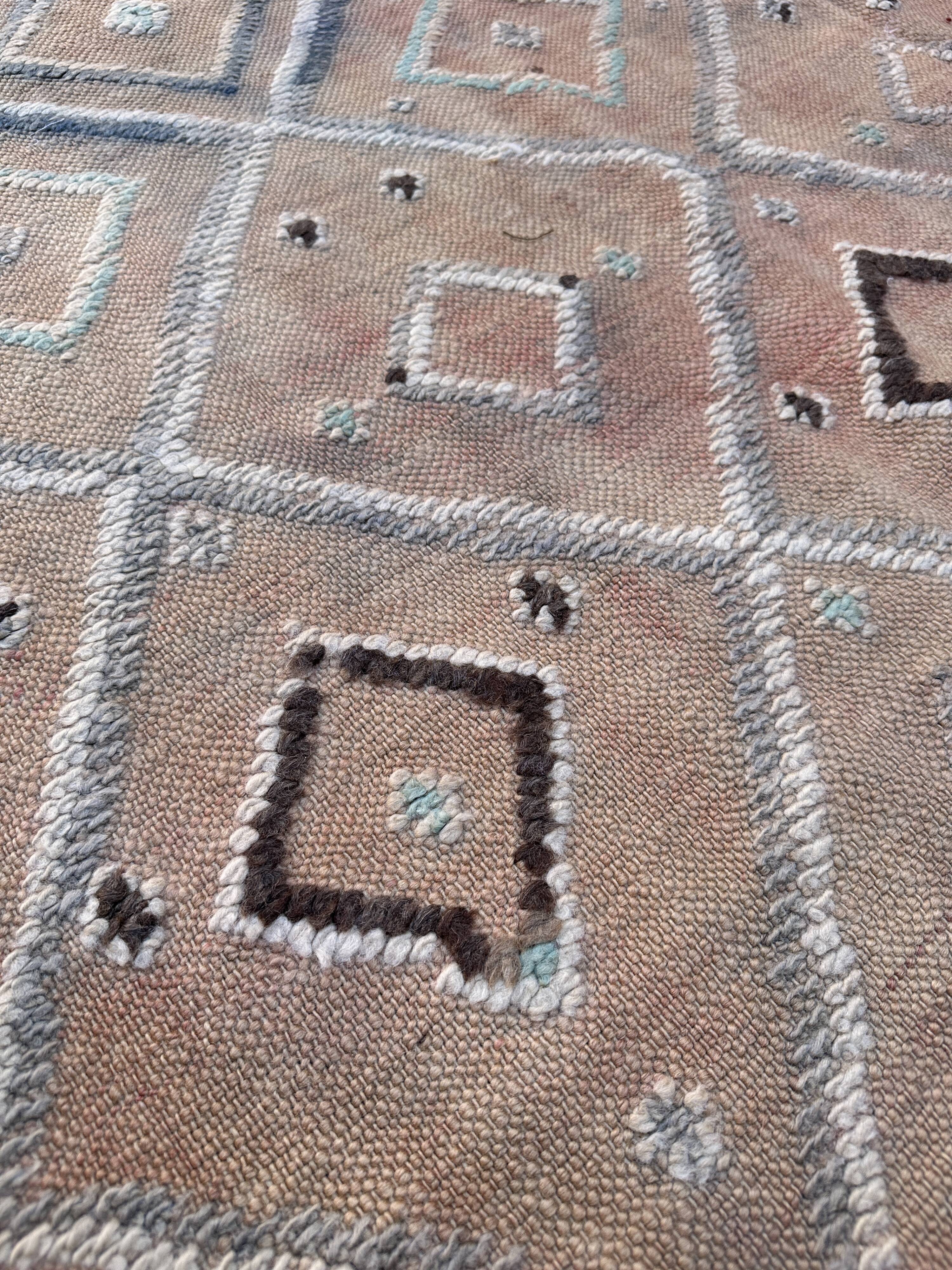 Kilim Boujad beige Berber rug - 157 x 326 cm