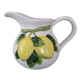 Vintage earthenware lemon pitcher