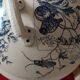 antique soup tureen Terre de Feu 1920/1930 with a decoration of birds and insects