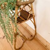 Rattan standing planter