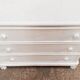 Commode vintage en rotin blanc