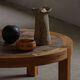 Sallingboe, Design/One, Large round coffee table in pine and ceramic, 1970